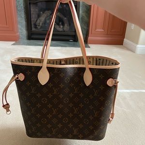 Louis Vuitton Brown Monogram Coated Canvas Neverfull MM Gold Hardware, 2021